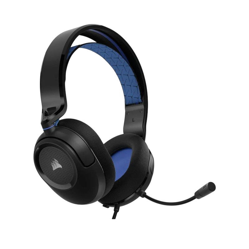 Headset corsair hs35 v2 3.5mm pc playstation mac ns mobiles ca-9011383-na negroy azul