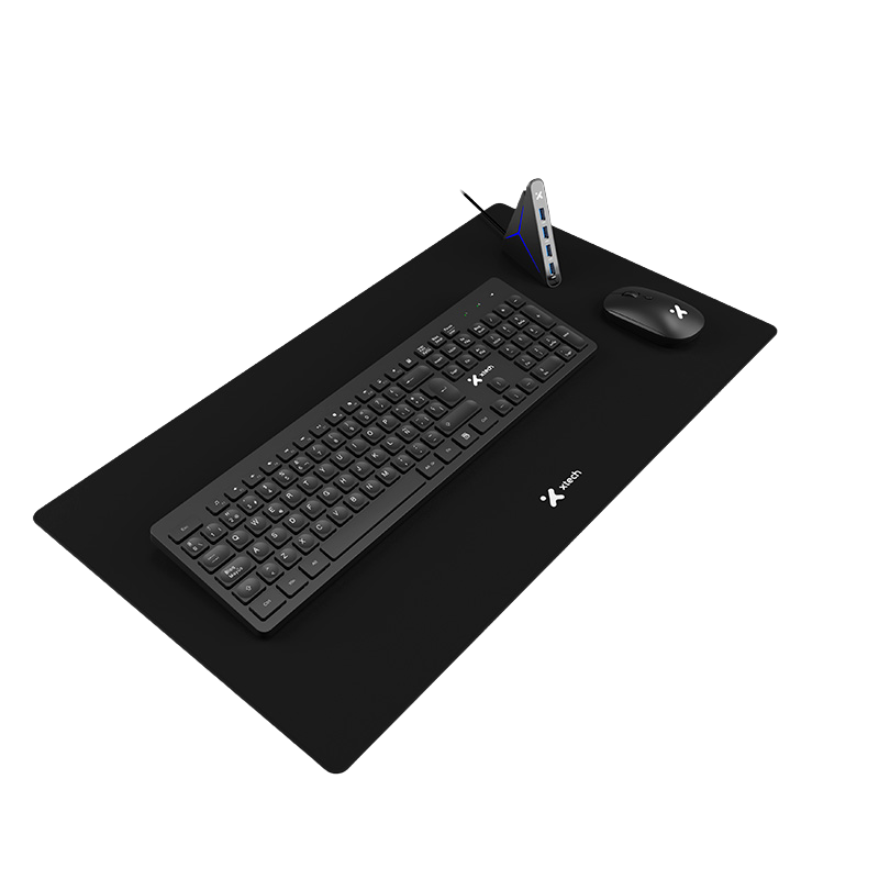 Kit teclado mouse hub usb y mousepad xtech xtk320s | Zona Digital