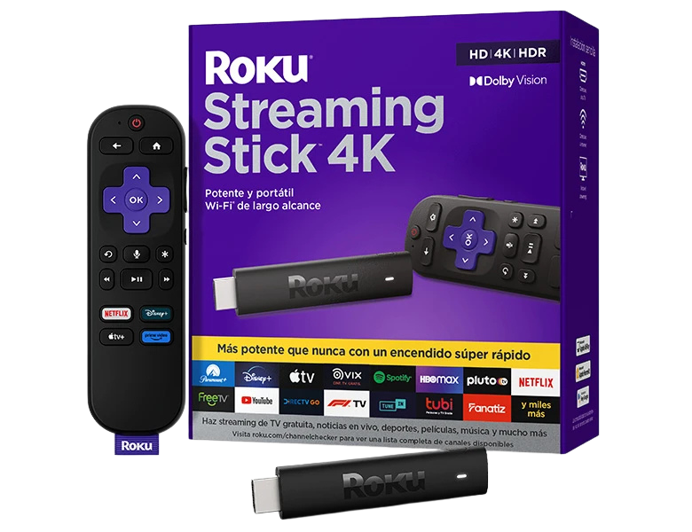 Roku streaming stick player tv 3820mx2 4k hdr10+ dolby vision