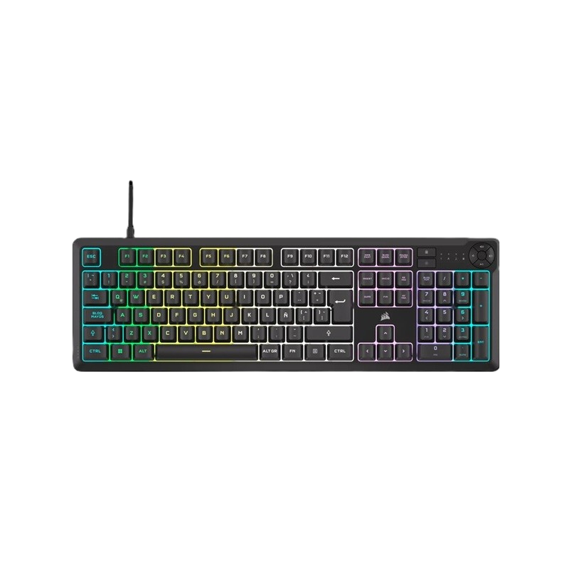 Teclado usb corsair k55 core ten-zone rgb pc mac ps 9226c65-sp