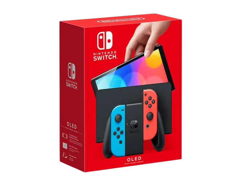 Consola Nintendo Switch Oled Joycon Neon 64gb Pantalla 7p Black