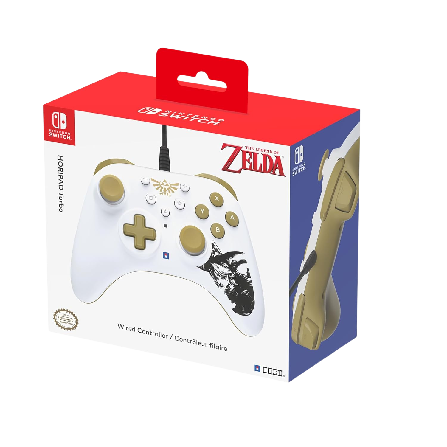 Control alambrico de nintendo switch horipad turbo the legend of