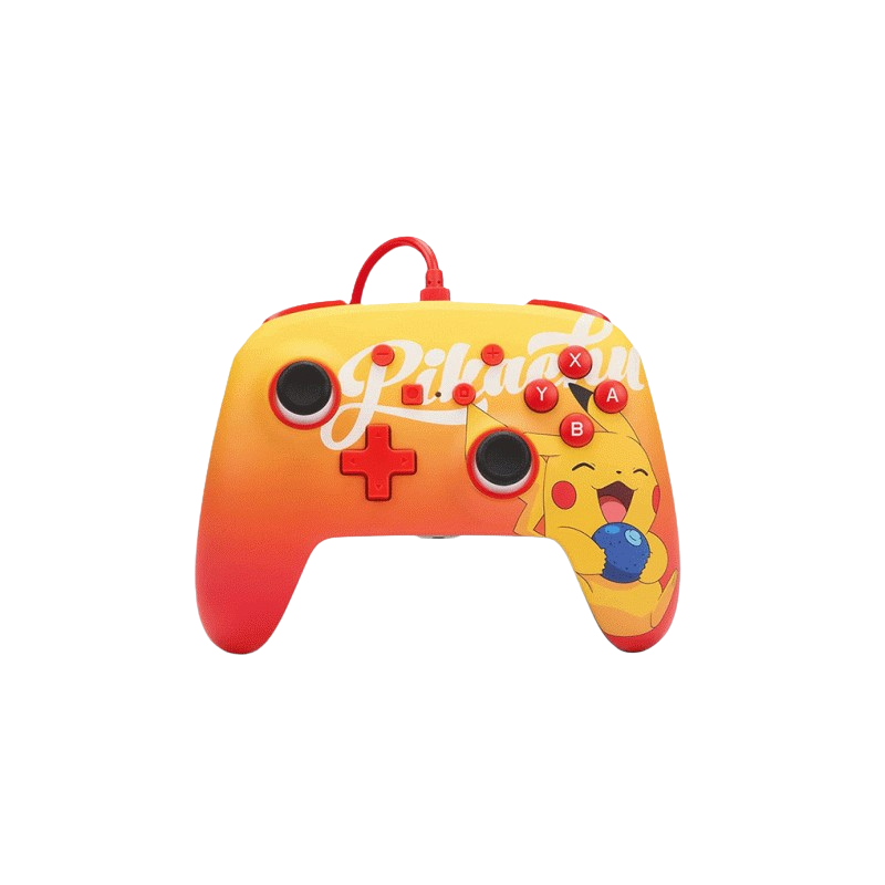 Control alambrico de nintendo switch powera oranberry pikachu