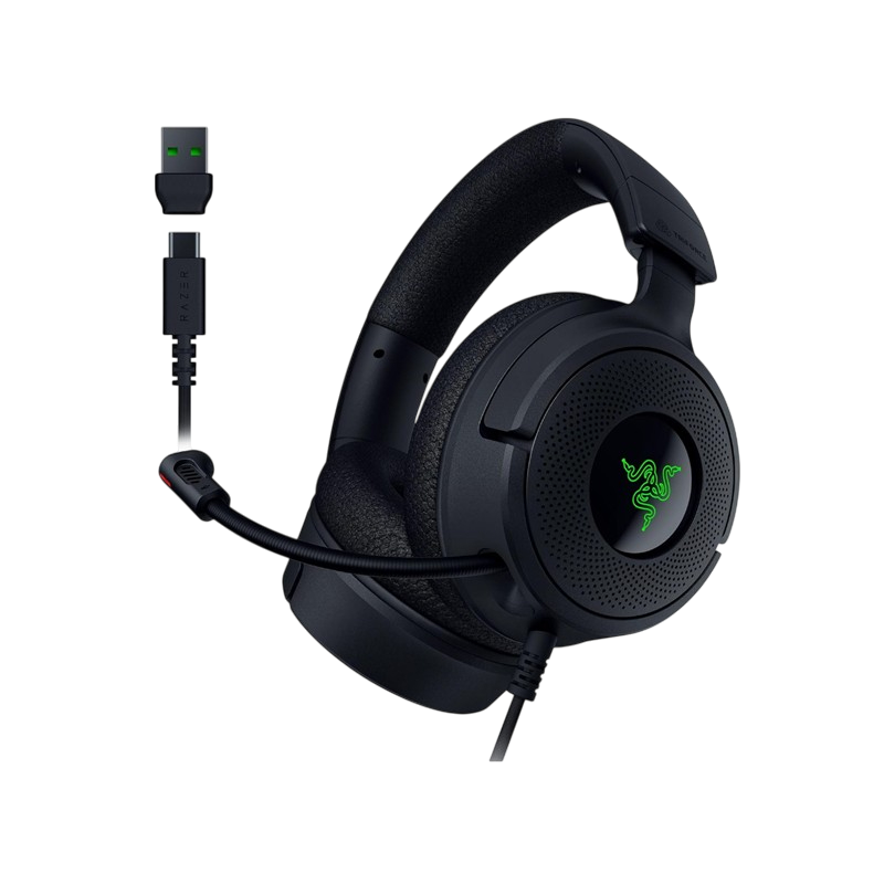 Headset usb razer kraken v4 x rgb pc mac playstation rz04-05180100-r3u1